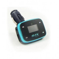 MTK Transmisor Fm de Coche con Mando Negro/azul  Usb/microsd
