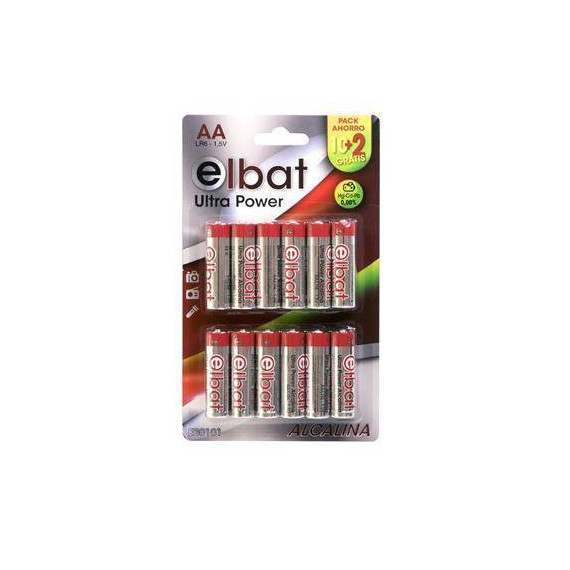 Elbat  Pack 12 Pilas  Ultra Power Alcalina Aa Hg-cd-pb 0.00%  CROMAD