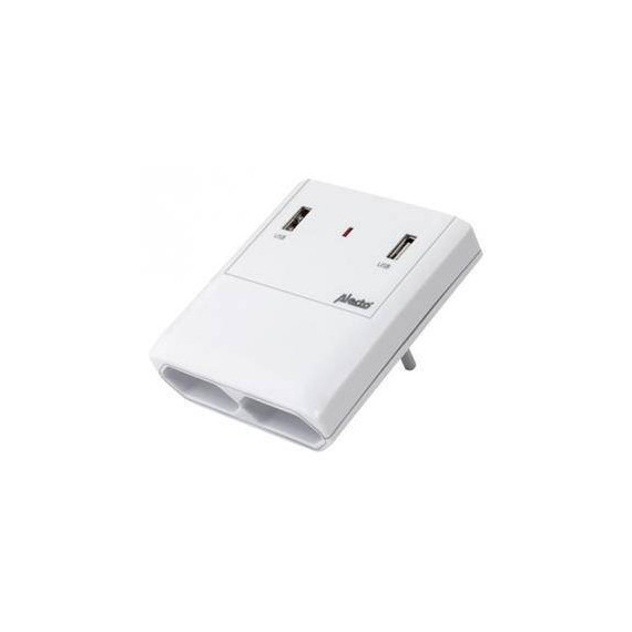 ALECTO Cargador Red Schuko 2XUSB 5V/2A SP-440