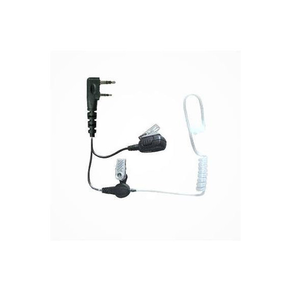 JETFON JR-1802 Micro Auricular para Kenwood Tubo Acustico Transparente