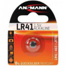 ANSMANN Pila Boton LR41/ AG3/LR736 Alkalina  0% Mercurio 1.5V