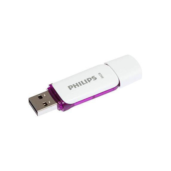 PHILIPS Pendrive 64GB USB 2.0 Snow FM64FD70B High Speed