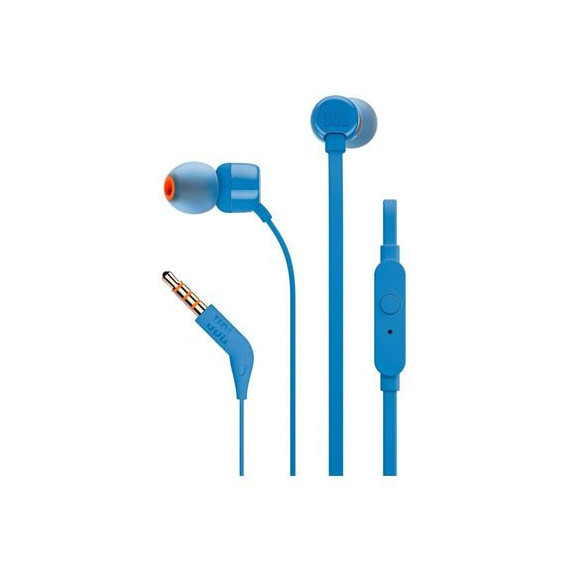 JBL T110 Mini Auriculares Estereo con Microfono Azul