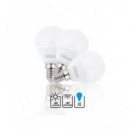 ELBAT Pack 3 Bombillas Led Fria 480LM,6W,G45, Rosca E14 EB0333