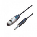 DCU Cable Audio Pro Xlr/h Neutrik a Jack/m 6.3MM 0.5 Mtrs