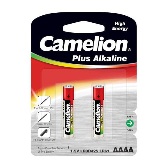CAMELION Pilas Aaaa Plus Alkalina 1.5V - LR8D425 Pack de 2