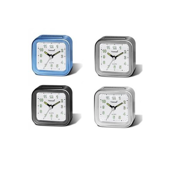 TIMEMARK Reloj Despertador Analogico Silencioso CL37 Varios Colores