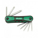 PROSKIT HRV2518 Juego de 8 Destornilladores Torx HW-121L