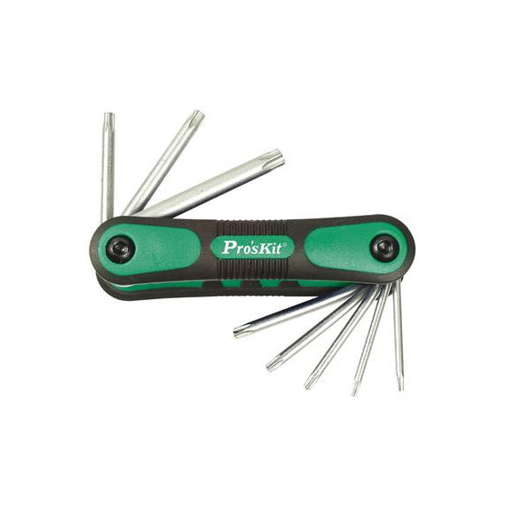 PROSKIT HRV2518 Juego de 8 Destornilladores Torx HW-121L