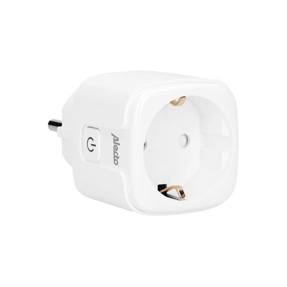 ALECTO DOM003 Enchufe Inteligente Wifi con Monitorizacion de Consumo SMART-PLUG20 Blanco