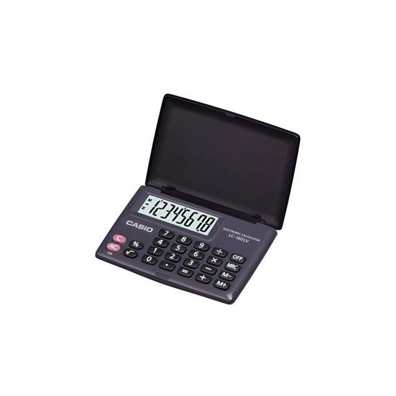 CASIO Calculadora Pequeña con Tapa LC-160LV