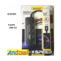 ANDOWL Hub 4XUSB 3.0 Q-HU301 Negro