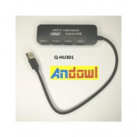 ANDOWL Hub 4XUSB 3.0 Q-HU301 Negro