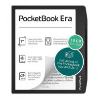 Pocketbook Libro Electronico Era 7" 16GB,BLUETOOTH,SMARTLIGHT,ALTAVOZ Plata  LALO