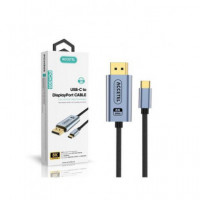 ACCETEL Cable Tipo C a Displayport 1.4 32.4GB  2MTRS 8K PCH305