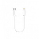 ACCETEL Cable Datos USB C/lightning 30CMS CU313 Blanco