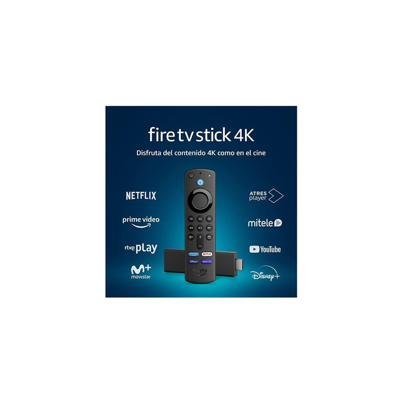 Adaptador HDMI Fire TV Stick 4K Wifi con Mando por Voz Alexa