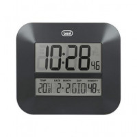 TREVI Reloj de Pared Digital Xl con Temperatura/humedad OM3520D Negro