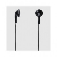 THOMSON Auricular Estereo EAR1105BK con Cable Jack 3.5MM Negro Goma Silicona 1,2M Cable 3,5MM