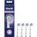 ORAL-B Repuesto Cepillo Sensitive Clean Pack 4 EB60-4