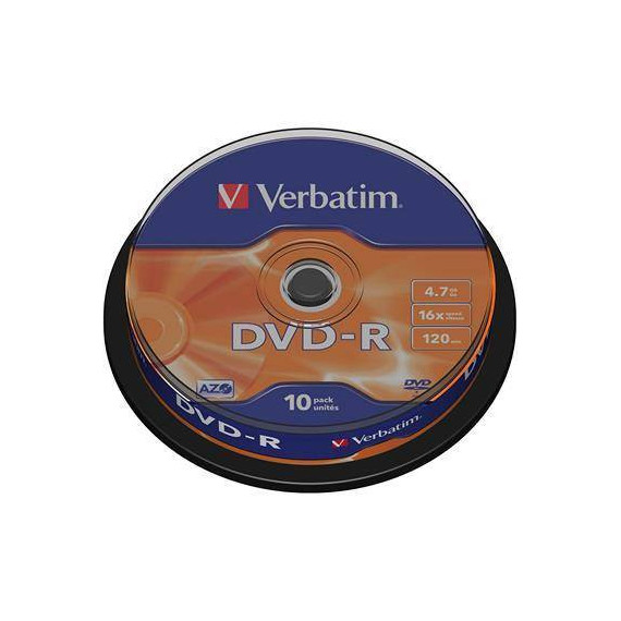 VERBATIM Lata 10 Pcs Dvd-r 16X 4.7GB