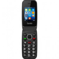 QUBO Telefono Movil NEONW Azul Dual Sim,Radio, Boton SOS,Camara