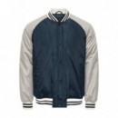 Chaquetas Hombre Chaqueta ONLY&SONS Chris Cuello Béisbol Dark Navy