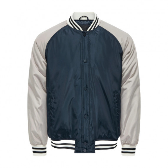 Chaquetas Hombre Chaqueta ONLY&SONS Chris Cuello Béisbol Dark Navy