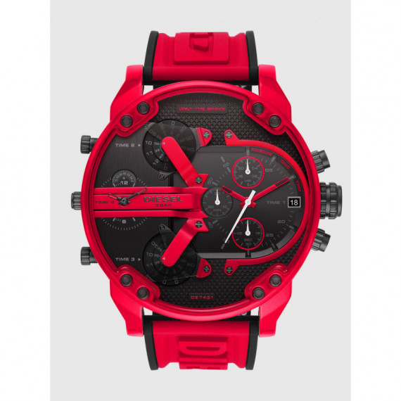 Reloj diesel 3 bar rojo new arrivals