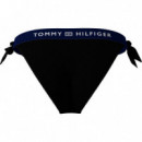 Cheeky Side Tie Bikini Black  TOMMY HILFIGER
