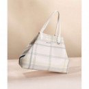 Iconic Tommy Tote Check Feather White Ch  TOMMY HILFIGER