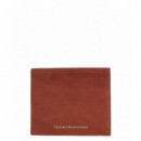 Premium Leather Mini Cc Wallet Tan  TOMMY HILFIGER