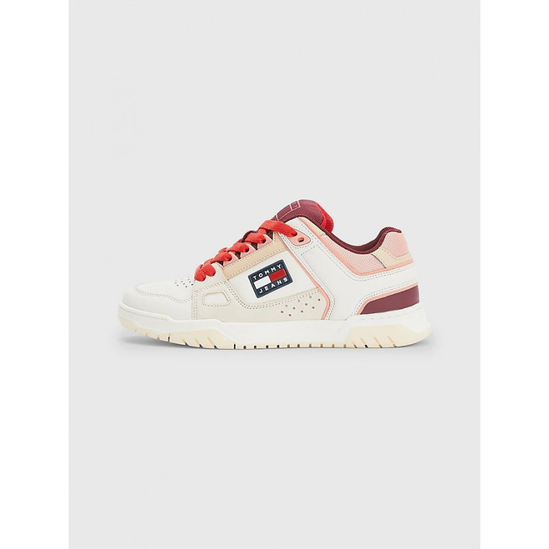 WMNS TOMMY JEANS SKATE SNEAKER en Blanco Piel