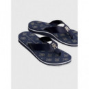 Chanclas TOMMY HILFIGER - Th Elevated Flip Flop Space Blue