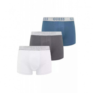 3PACK Boxer GUESS Blanco-gris-azul