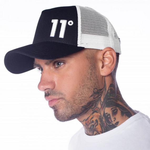 Gorra 11º Truker Unica Negro/blanco