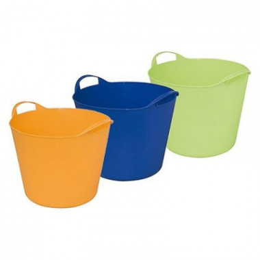 Cesto plástico flexible verde 32 cm fb v