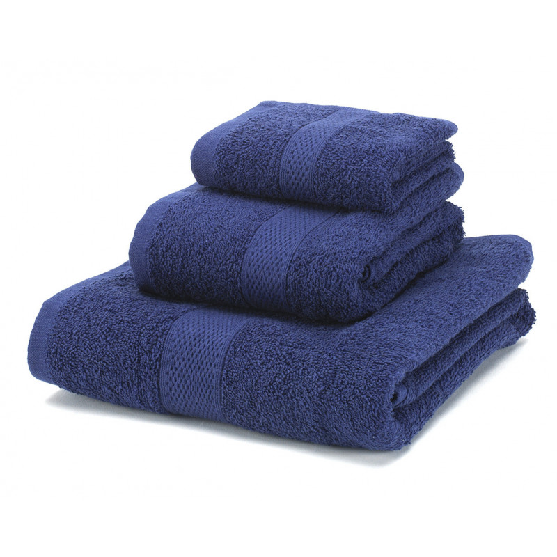 Juego de toallas 100% algodón Rizo 450gr, Set 3 Piezas Color azul