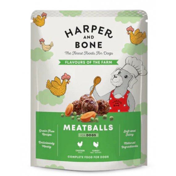 Hb Dog Flavours Farm Pouch 300 Gr  HARPER & BONE