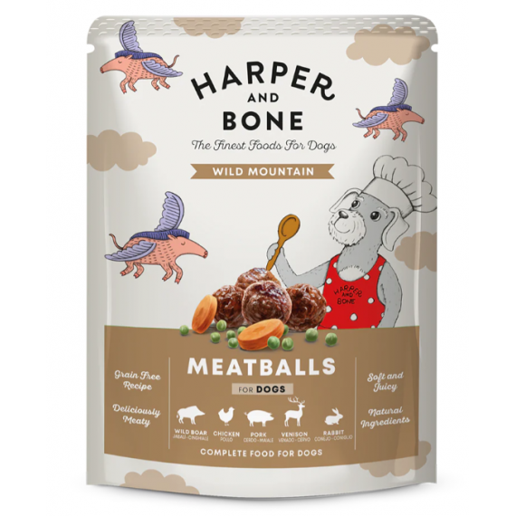 Hb Dog Wild Mountain Pouch 300 Gr  HARPER & BONE