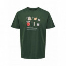 Camisetas Hombre Camiseta ONLY&SONS Ole Gear Cilantro