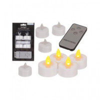 OUT OF THE BLUE Pack 4 Velas Led con Mando 100867