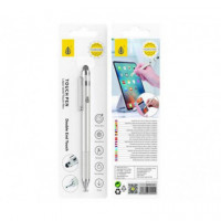 ONE+ Lapiz Tactil Universal Blanco para Tablet - Smartphones   NG6032 / Blanco/ 2X Puntas Tactiles