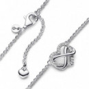 PANDORA Collar en Plata de Ley Corazón Infinito Brillante 392666C01