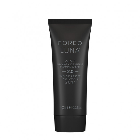 FOREO Luna Men Crema con Espuma de Limpieza + Afeitado 2 en 1, 100ML