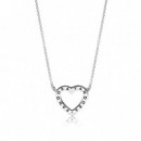 PANDORA San Valentín Joyería Collar Corazón 590534CZ-45