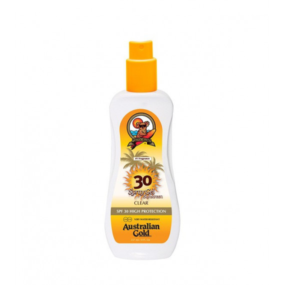 AUSTRALIAN GOLD Clear Sunscreen Spray Gel Spf 30 High, 237ML