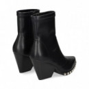 Botin Tachas Napa Stretch Negro  NOA HARMON