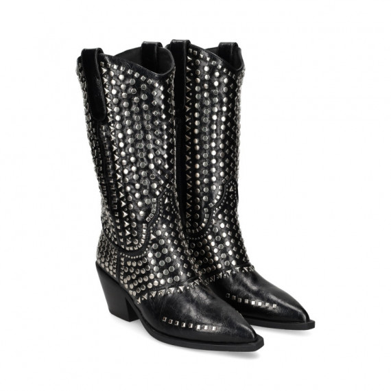 Bota Campera Remaches Negro  NOA HARMON