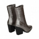 Botin Tachas Plata Vieja  NOA HARMON